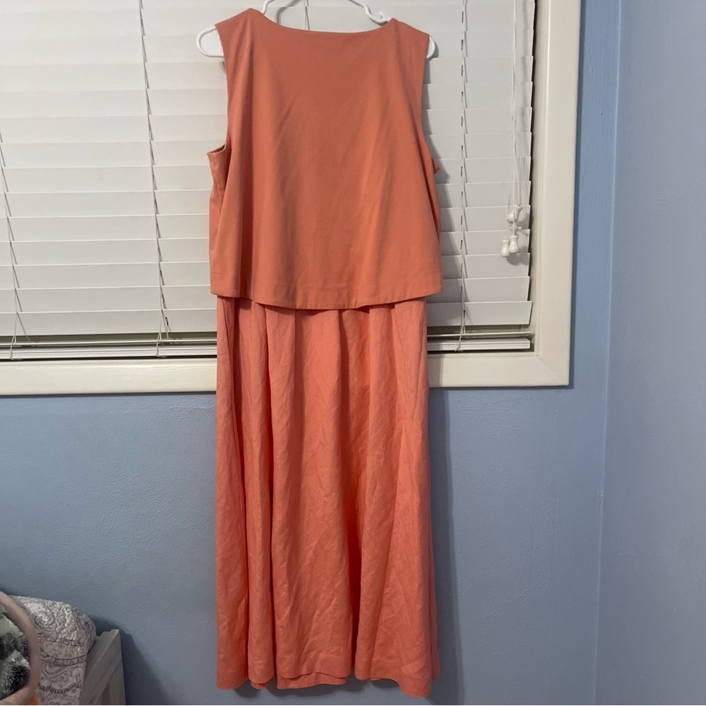 Alfani Women's Layered-Look Midi
Sleeveless Dress Size M Sunrise Coral - Picture 2 of 15